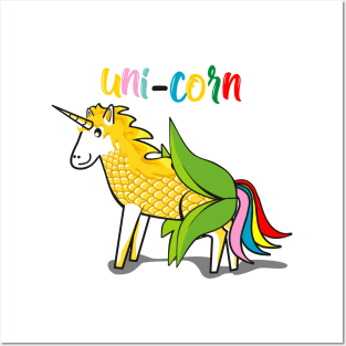 funny and cute unicorn Posters and Art